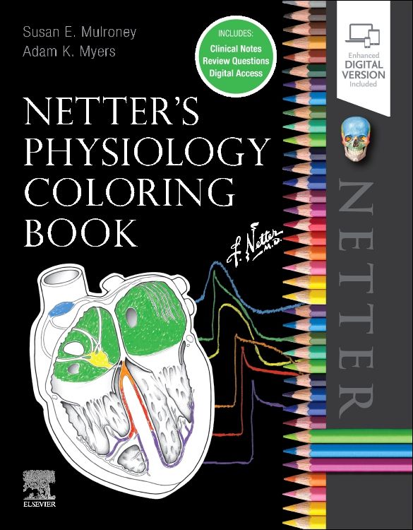Physiology　Book:　Coloring　9780323694636　edition　Susan　ISBN:　Mulroney　1st　Asia　Bookstore　Netter's　Elsevier